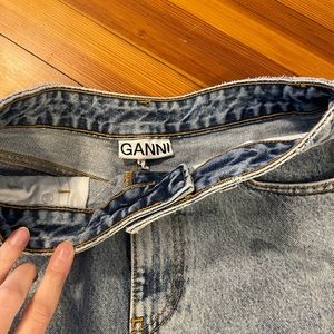 GANNI Jean shorts size 26